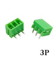 Geçmeli Klemens 3 Pin 3.81mm Erkek 90 Derece