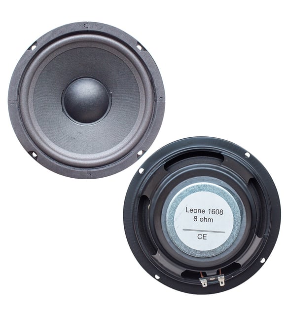 LEONE 1608 16 CM 8 OHM TWEETERSIZ TEKLİ HOPARLÖR (BASS HOPARLÖR