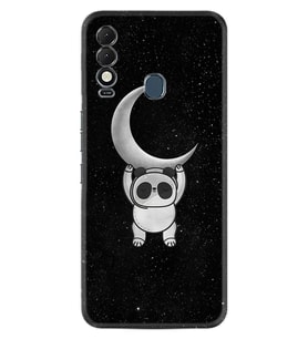 Tecno Spark 8T Kılıf Resimli Desenli Silikon Platinium Series Panda Moon 1811