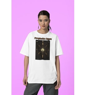 Prophetic Signs Baskılı Unisex Tişört, Oversize Tişört