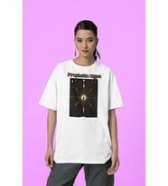Prophetic Signs Baskılı Unisex Tişört, Oversize Tişört