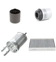 Bosch Filtre Bakım Seti Skoda Rapid 1.2 TSI 2013-2015 105 Beygir CBZB Hava + Yağ F + Yakıt F. + Polen Bosch