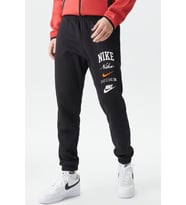 Nike Club Fleece Stack Graphics Cuffed Jogger Erkek Eşofman Altı Siyah