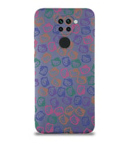 Xiaomi Redmi Note 9 Uyumlu Lansman Kılıf Hello Kitty Tasarımlı İçi Kadife Kapak-Petrol Mavisi (Şeffaf)