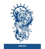 GZS-051 YARI KALICI ASLAN DESEN DÖVME-TATTO
