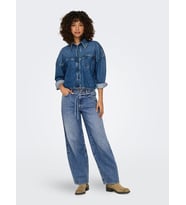 Only Onlgianna Straight Dot596 Kadın Denim Pantolon (Mavi)