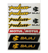 Bajaj Pulsar Sarı A4 Sticker 