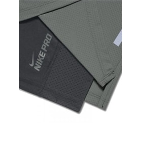 Nike Pro Mens Dri fit 7" Phenom 2 in 1 Running Shorts ikisi Bir Arada Taytlı Koşu Şortu Gri