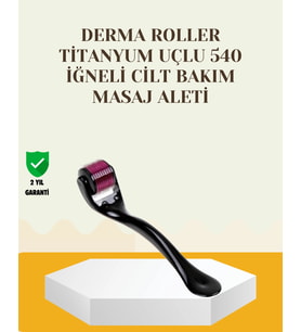Titanyum Dermaroller 540 İğne Cilt Onarım Ve Kolajen Üretim Desteği