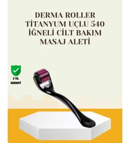 Titanyum Dermaroller 540 İğne Cilt Onarım Ve Kolajen Üretim Desteği