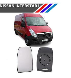 Nissan İnterStar 2 Kasa Sağ Dış Ayna Camı Yolcu Tarafı 2002-2008