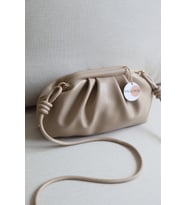 Kadın Burslu Mini El Çantası Vintage Stil Modern Pouch Omuz Çantası Düğüm Askılı