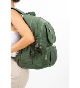 Ultra Hafif Çok Cepli Su Geçirmez Sırt Çantası Unisex Yeşil (Model: 571-2E) 