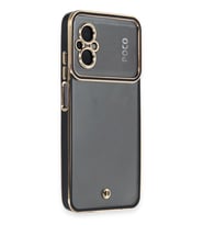 Poco M5 Kılıf Liva Lens Silikon - Siyah