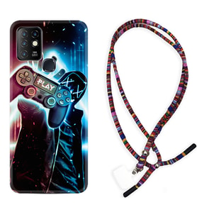 INFINIX Hot 8 9 10 11S Hot 10 Play 10T Kılıf Boyun Asklı Rasta Silikon Play Me 1757