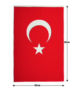 Türk Bayrağı 120x180 Alpaka Kumaş