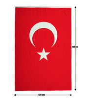 Türk Bayrağı 120x180 Alpaka Kumaş