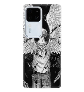 Vivo V30 Kılıf Desenli Silikon Platinium Series Angel 1883