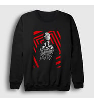 Presmono Unisex Kırmızı Yönetmen Sinema Hediye Alfred Hitchcock Sweatshirt 556502tt (Siyah)