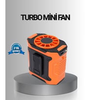 Turbo Mini Taşınabilir Fan – 100 Kademeli Dijital Hız Kontrolü Ve Type-c Şarj