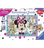 Ravensburger (76192) 2 X 12 Parça Puzzle Wd, Minnie (Krem)