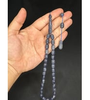 SIKMA KEHRİBAR TESBİH KOYU GRİ RENK KAPSÜL KESİM 12MX8MM T-547 (Çok Renkli)