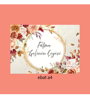 Vintage Temalı Çeyiz Kolisi Etiketi 15 Adet A4 Etiket Sticker