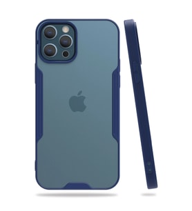 Apple İphone 12 Pro Max Kılıf Platin Silikon - Lacivert
