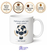 Siyaset Bilimciye Uluslararası İlişkiler Seçim Analizi Diplomasi Kupa Hediye
