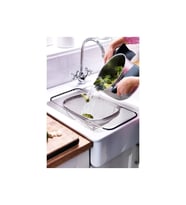 Pratik ve şık ayarlanabilir lavabo süzgeci, hijyenik kullanım sağlar