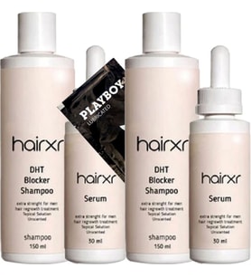 Hairxr Saç Bakım Şampuanı ve 30 ml Serum Saçbesleme Güçlü 2 Adet 150 ml Hairxr Dht Blocker + Hediye
