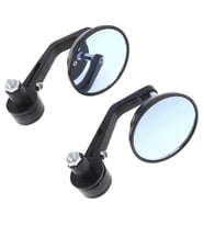 HSB450-B GİDON AYNA YUVARLAK BEYAZ CAM (Siyah)
