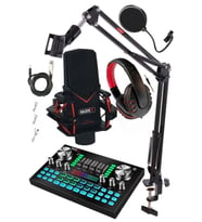 Midex GMX-1 Diamond Set Condenser Mikrofon Ses Kartı Kulaklık Canlı Yayın Paketi (Telefon ve PC)