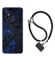 Xiaomi Redmi 12C Kılıf Resimli Boyun Askılı İpli Desenli Silikon Series Karmaşık 1874