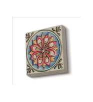 İtalyan Deseni Baskılı Taş Magnet 5X5