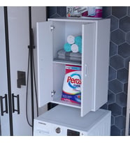Modilayn 54 x 88,4 x 32,5 cm Çamaşır Makine Üstü Dolabı Banyo Dolabı Asma Dolap Çok Amaçlı Dolap
