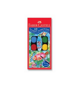 Faber-castell 12 Renk Küçük Boy Sulu Boya
