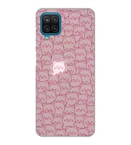 Samsung Galaxy M12 Uyumlu Cute Pink Pig Tasarımlı Şeffaf Telefon Kılıfı