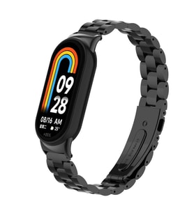 Microsonic Xiaomi Mi Band 8 Metal Stainless Steel Kordon Siyah
