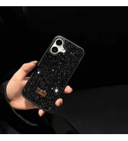 İphone 16 İle Uyumlu İnce Parlak Taşlı Premium Sw Telefon Kılıfı