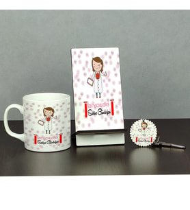 Biyolog Üçlü Set (Kupa + Telefon Standı + Anahtarlık) 001