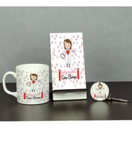 Biyolog Üçlü Set (Kupa + Telefon Standı + Anahtarlık) 001