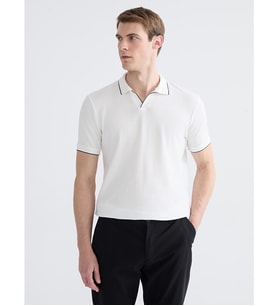 LCWAIKIKI Classic Beyaz Polo Yaka Erkek Tişört