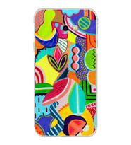 PrintiFy Samsung Galaxy J4+ Plus ile Uyumlu Retro Color 6  Kamera Korumalı Şeffaf  Kılıf