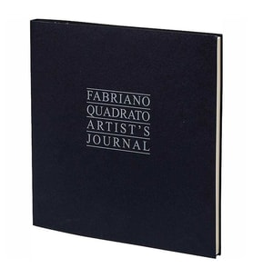Fabriano Quadrato Artist's Journal Yazı ve Çizim Defteri 90 gr. 23x23 cm. 96 yp. 4 Renk Kağıt Siyah Kapak 