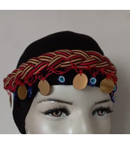 Karadeniz keşan lastikli  pullu nazarboncuklu bandana
