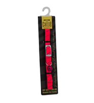 Cattie Ayarlanabilir Elastik Kedi Boyun Tasması 1 cm x 30 cm Pembe