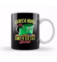 Gardening Is My Dirty Little Secret Gardener Pun Kupa Bardak Porselen