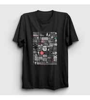 Presmono Unisex Siyah All Dizi The Office T-Shirt 344992tt