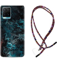 Vivo Y11S Y21S Y20 Y20S Y70 Kılıf Boyun Asklı Rasta Silikon Colorful Abstract 1384